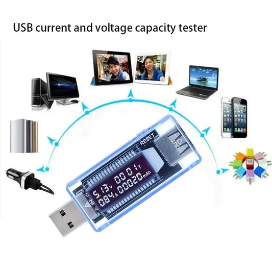 USB Current And Voltage Capacity Tester Accurately Detects Battery Current And Voltage, Detects Charger Capacity