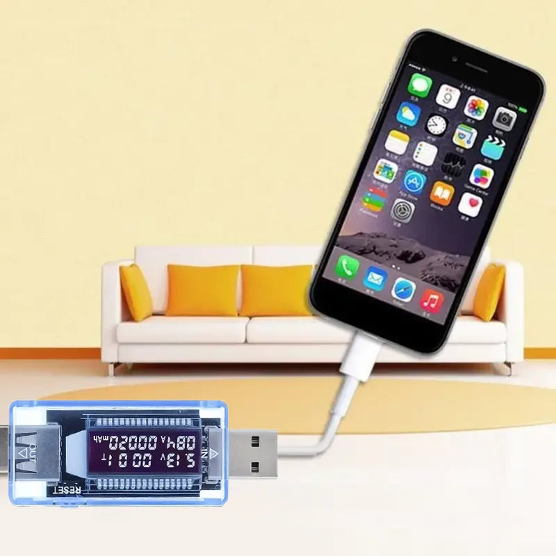 USB Current And Voltage Capacity Tester Accurately Detects Battery Current And Voltage, Detects Charger Capacity Leedoar