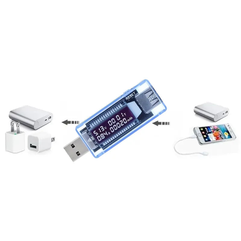 USB Current And Voltage Capacity Tester Accurately Detects Battery Current And Voltage, Detects Charger Capacity Leedoar