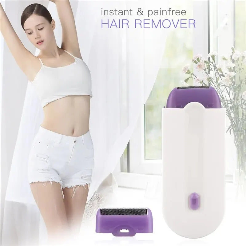 Depiladora USB instantánea suave, sin dolor, recargable, segura, para mujer, para bikini y cuerpo, tecnología Silky Light, para eliminar el vello