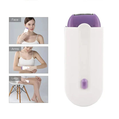 USB Instantâneo Suave Indolor Recarregável Seguro Removedor de Pêlos Feminino Biquíni Corpo Barbeador Silky Light Tecnologia Depilação