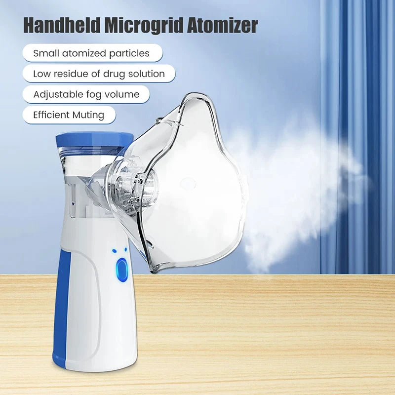 USB Medical Nebulizer Handheld  Adult Children Cough Compressor Sprayer Portable Compact Adjustable Nebulizer Home Nebulizer Leedoar