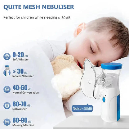 USB Medical Nebulizer Handheld  Adult Children Cough Compressor Sprayer Portable Compact Adjustable Nebulizer Home Nebulizer Leedoar