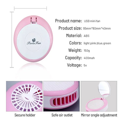 USB Mini Eyelashes Fan Grafting Eyelash Tool Lash Glue Quick-drying Eye Lash Extension Dedicated Dryer Blower Makeup Accessories Leedoar