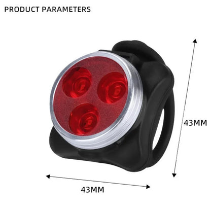 USB Rechargeable Bike Light Set Super Bright Front Headlight and Rear LED Bicycle Light 650mah 4 Light Mode Options