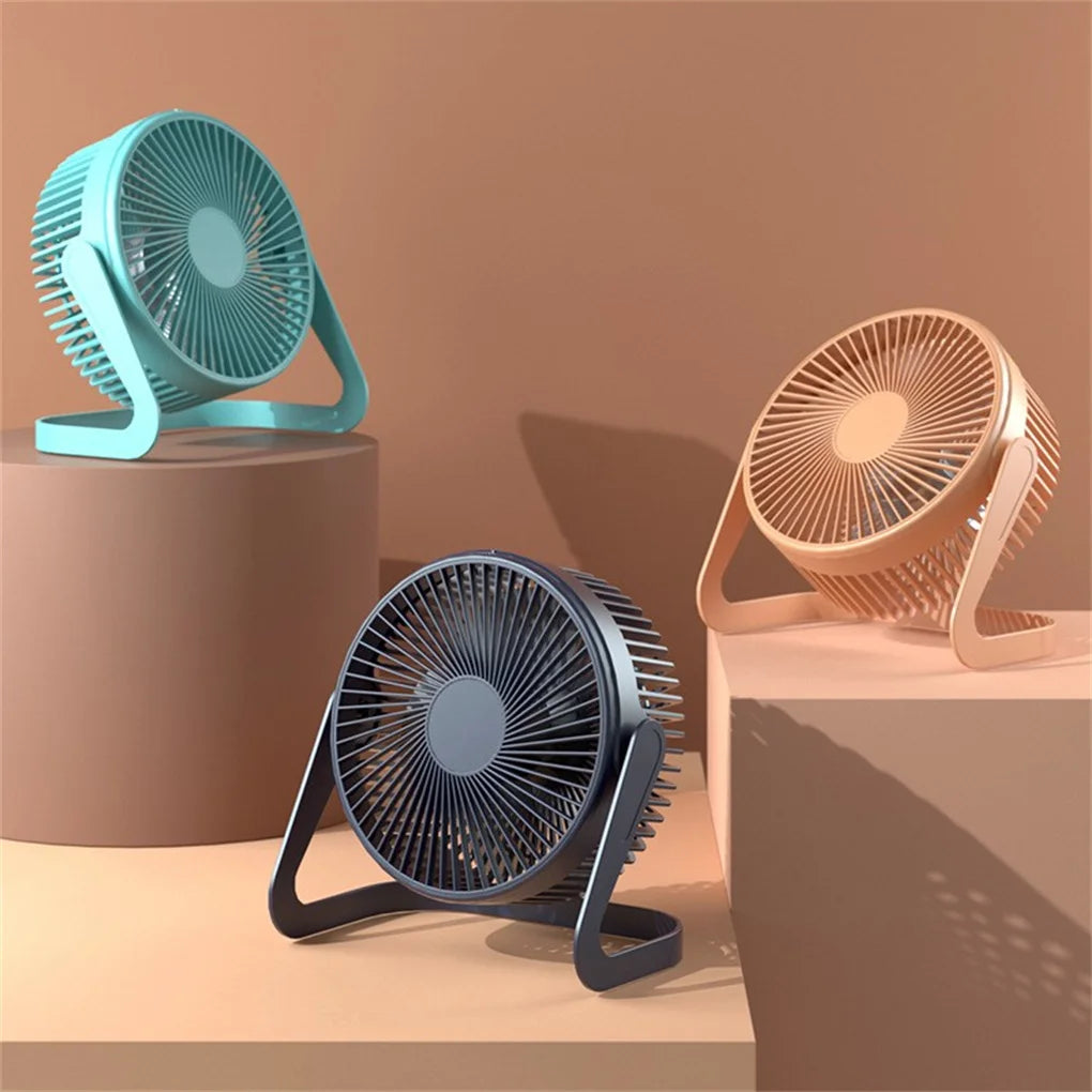 USB Strong Wind Silent MINI Fan Desk 360 Degree Rotatable Summer Cooling Portable Fan for Laptop Notebook Ofiice Leedoar