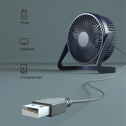 USB Strong Wind Silent MINI Fan Desk 360 Degree Rotatable Summer Cooling Portable Fan for Laptop Notebook Ofiice Leedoar