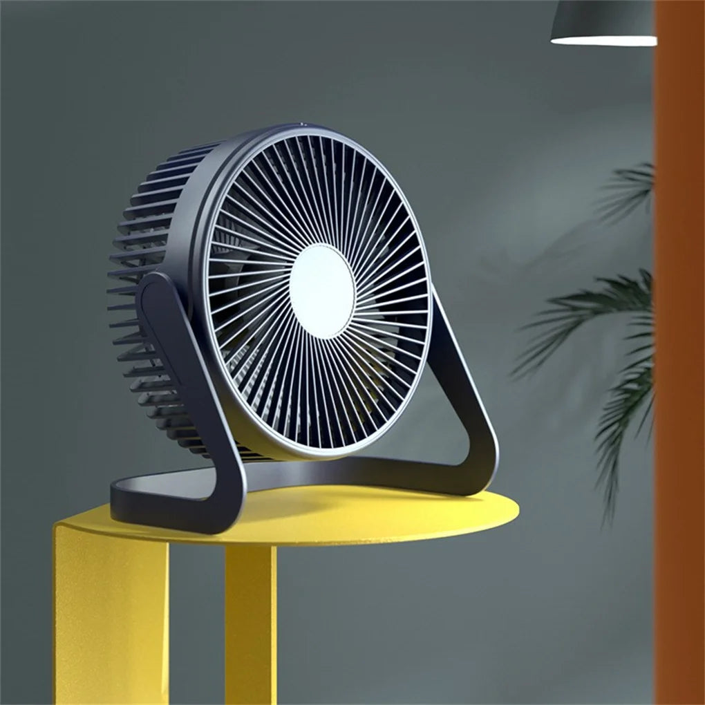 USB Strong Wind Silent MINI Fan Desk 360 Degree Rotatable Summer Cooling Portable Fan for Laptop Notebook Ofiice Leedoar