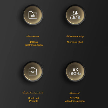 USB4.0 40Gbps OTG type C 90 degree Adapter 100W 5A USB C to Type C Fast Charging Converter USB C Data Adapter For Macbook 8K60HZ Leedoar