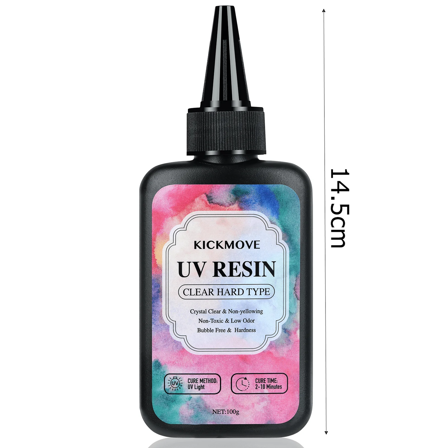 Resina UV 300 g - Kit de resina UV mejorado, resina epoxi UV de curado ultravioleta transparente de tipo duro para fabricación de joyas artesanales 