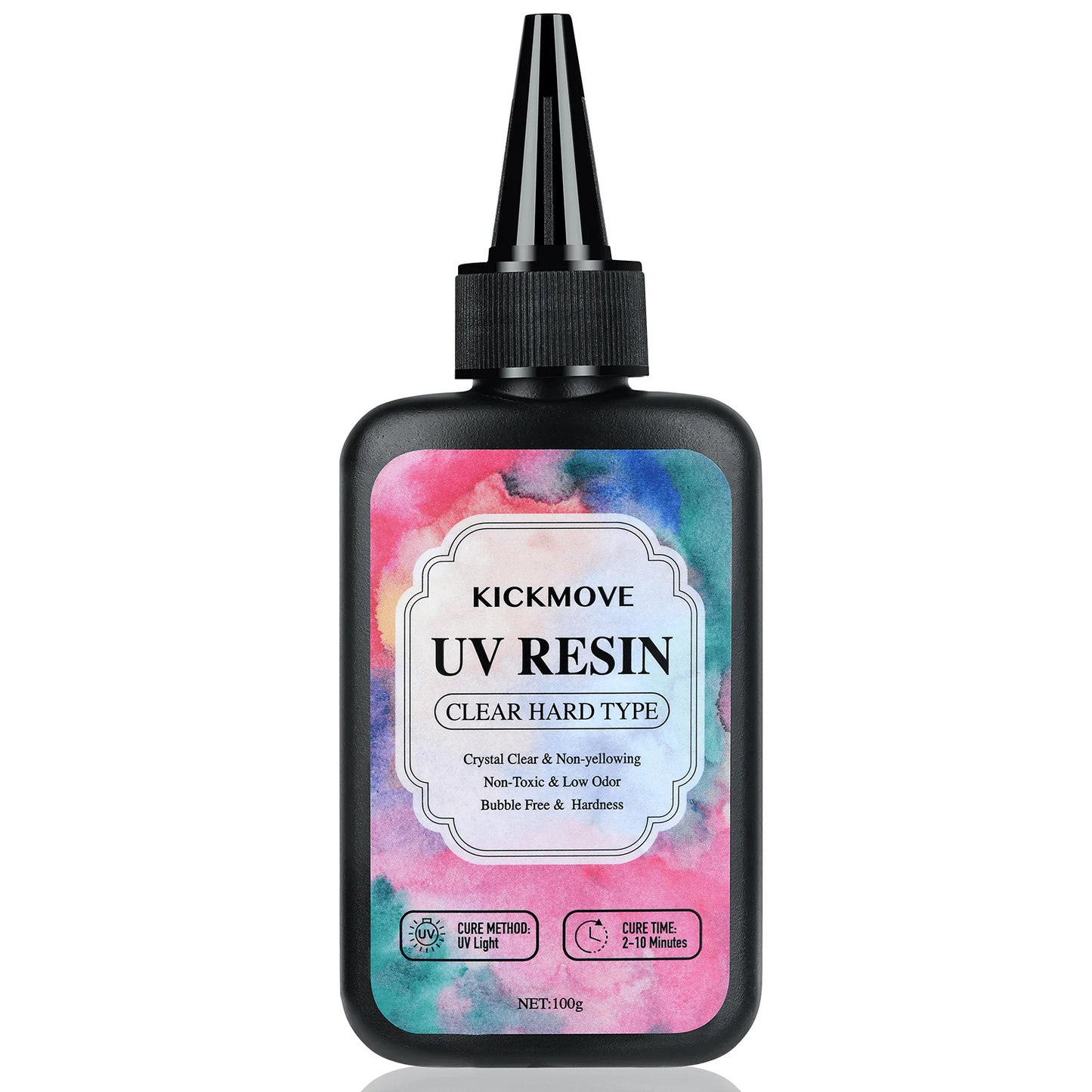 Resina UV 300g - Kit de resina UV atualizado, resina epóxi UV de cura ultravioleta cristalina de tipo duro para fabricação de joias artesanais 