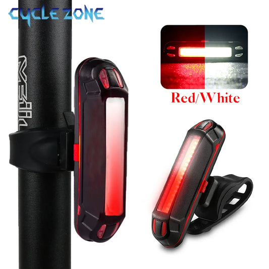 Ultra Bright Bike Tail Light USB Rechargeable Bicycle LED Rear Lamp for Road MTB Helmets Easy to Install for Safety Leedoar