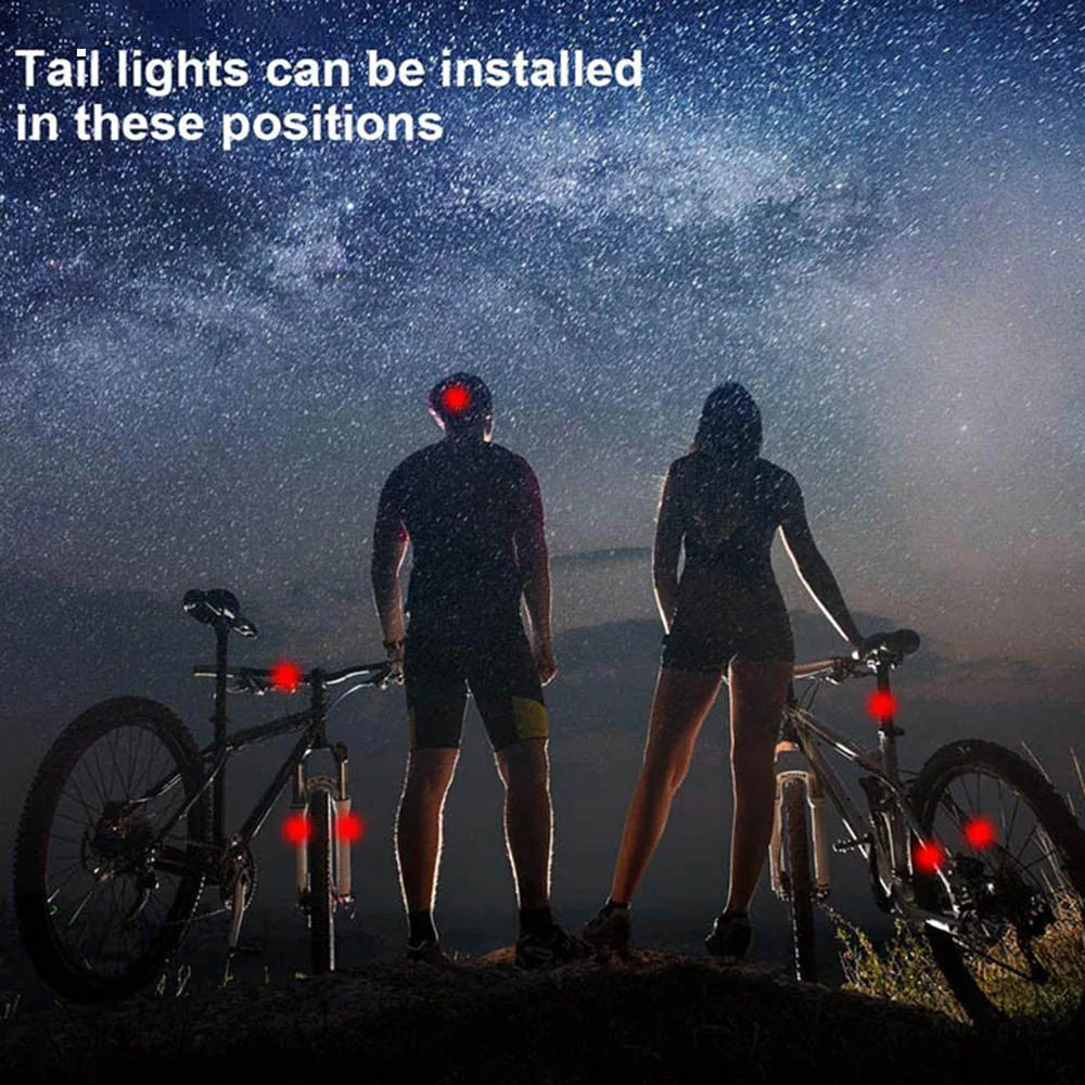 Ultra Bright Bike Tail Light USB Rechargeable Bicycle LED Rear Lamp for Road MTB Helmets Easy to Install for Safety Leedoar