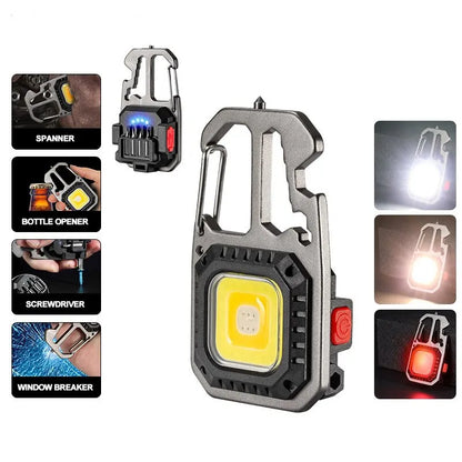 Ultra Small Mini LED Light Small Flashlight Keychain Light Strong Light Ultra Light Portable Flashlight Leedoar