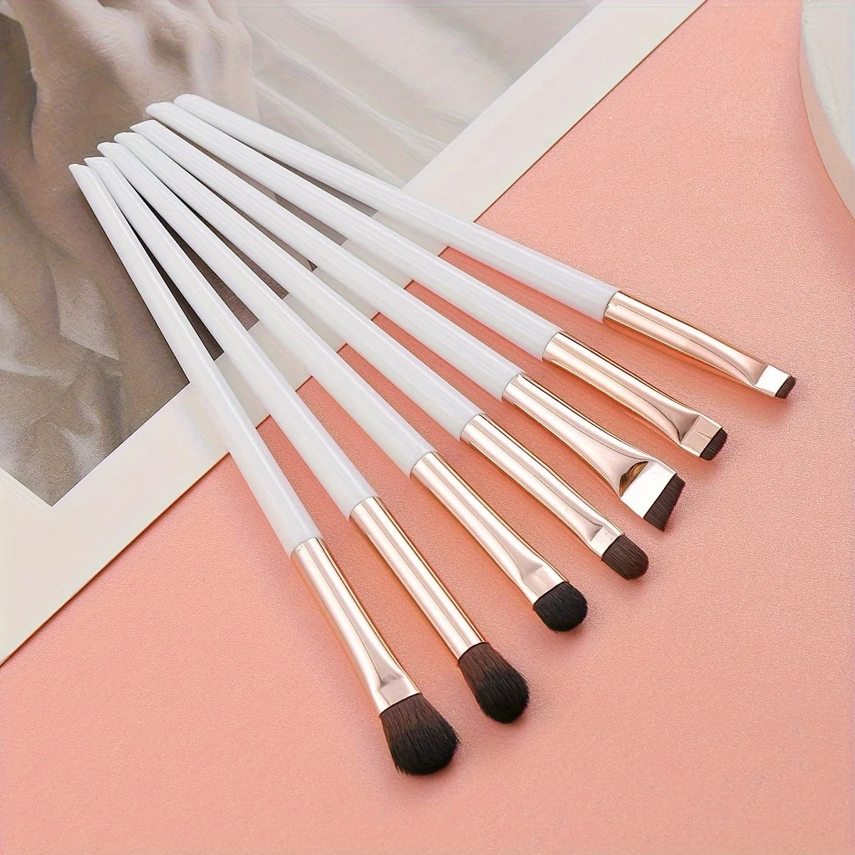 Ultra-Thin Eyebrow Brush Set -3Pcs Angled Precision Eyeliner MakeupBrushes, Synthetic Bristles Slanted Eyeshadow Eye Brow Tintin Leedoar