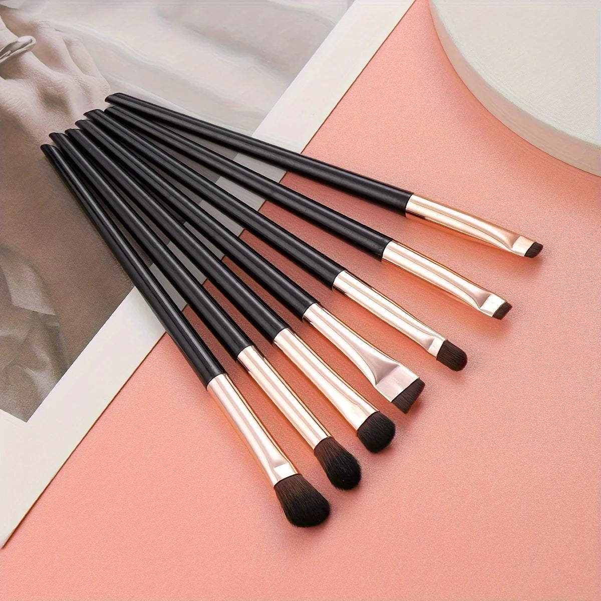 Ultra-Thin Eyebrow Brush Set -3Pcs Angled Precision Eyeliner MakeupBrushes, Synthetic Bristles Slanted Eyeshadow Eye Brow Tintin Leedoar