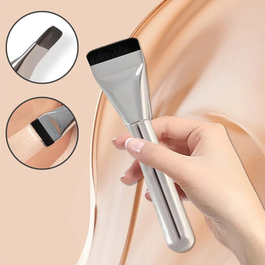 Ultra Thin Foundation Brush Soft Hair Thin Face Contour Brush BB Cream Blender Mixed Foundation Cream Makeup Brush Makeup Tool Leedoar