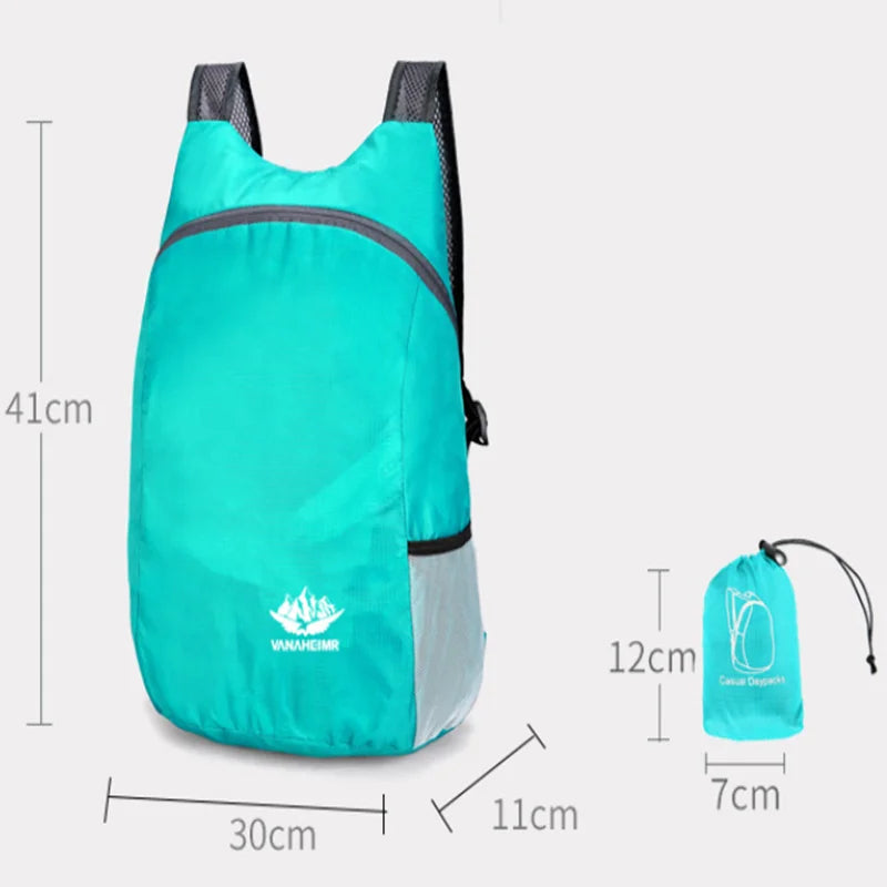 Ultralight Folding Bag Men Women Waterproof High-volume Portable Backpack Lightweight Travel Bags Outdoor Sports Daypack Leedoar