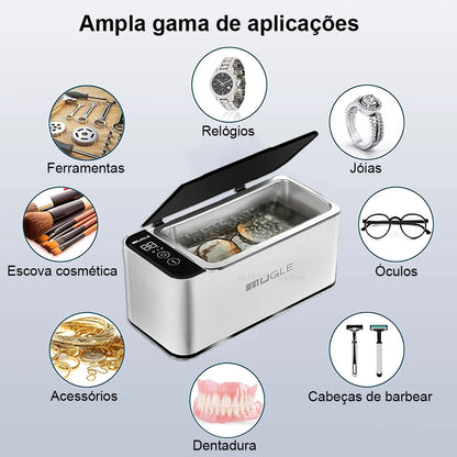 Limpador ultrassônico 35W Limpador ultrassônico de óculos Limpador de joias 500ML Máquina de limpeza ultrassônica Banho de lavagem ultrassônico para óculos