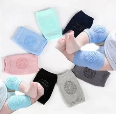 Unisex Baby Toddlers Kneepads Crawling Anti-Slip Knee Elbow Pads Infants Toddlers Protector Safety Kneepad Leg Warmer Socks Leedoar