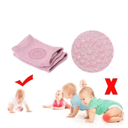 Unisex Baby Toddlers Kneepads Crawling Anti-Slip Knee Elbow Pads Infants Toddlers Protector Safety Kneepad Leg Warmer Socks Leedoar