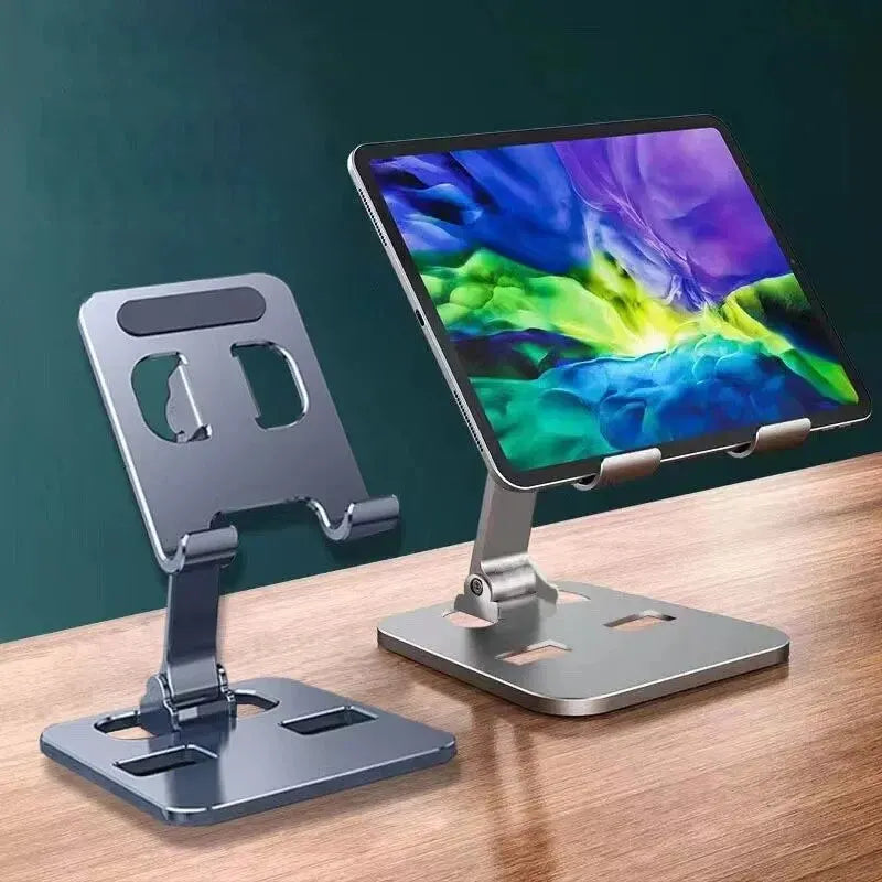 Suporte universal de liga de alumínio para tablet portátil para iPad ajustável flexível dobrável preguiçoso desktop suporte para celular ao vivo 