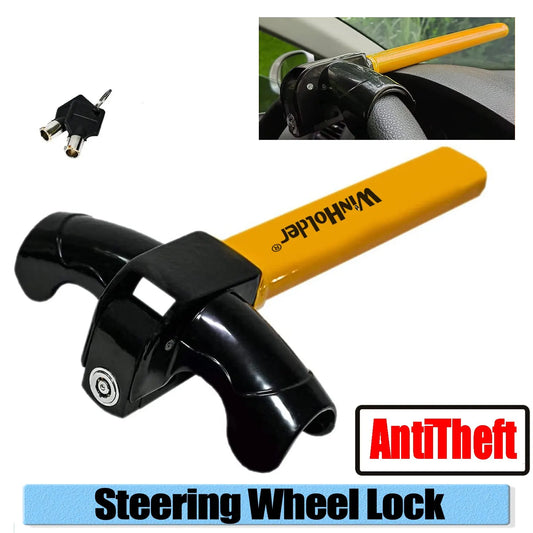 Universal Car Steering Wheel Lock Fit Máxima Segurança Direção Anti-Theft T-Bar Direção Imobilizador de Volante 