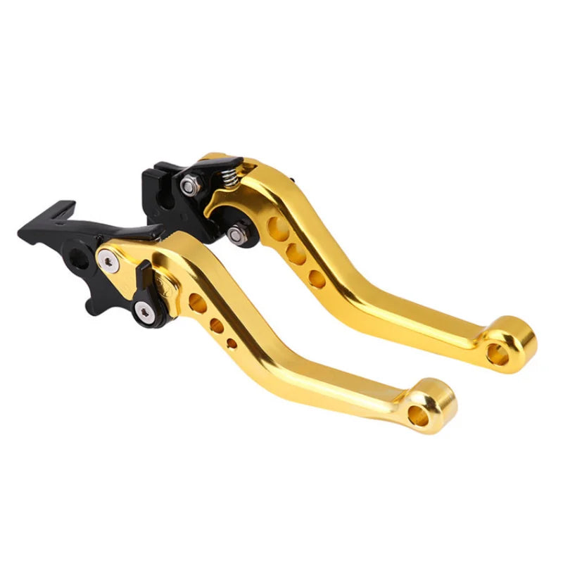 Universal Fit for Motorbike Modification 1 Pair Alloy Motorcycle Brake Handle CNC Motorcycle Clutch Drum Brake Lever Handle Leedoar