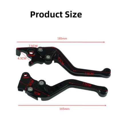 Universal Fit for Motorbike Modification 1 Pair Alloy Motorcycle Brake Handle CNC Motorcycle Clutch Drum Brake Lever Handle Leedoar