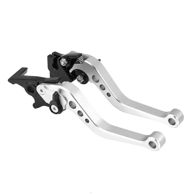 Universal Fit for Motorbike Modification 1 Pair Alloy Motorcycle Brake Handle CNC Motorcycle Clutch Drum Brake Lever Handle Leedoar