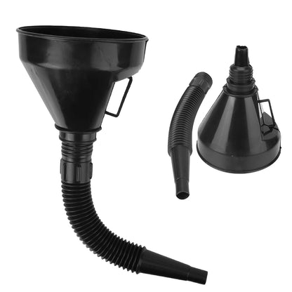 Funil de óleo universal com filtro, conjunto de alças de tubo, ferramentas de enchimento de combustível a gás diesel, acessórios para carro, caminhão, motocicleta, off-road, 4x4 