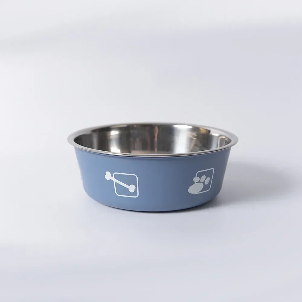 Universal Pet Food Bowl Stainless Steel Double-layer Cat Dog Feeder Bowls and Drinkers Pet Feeders Water Basin for Cats and Dogs