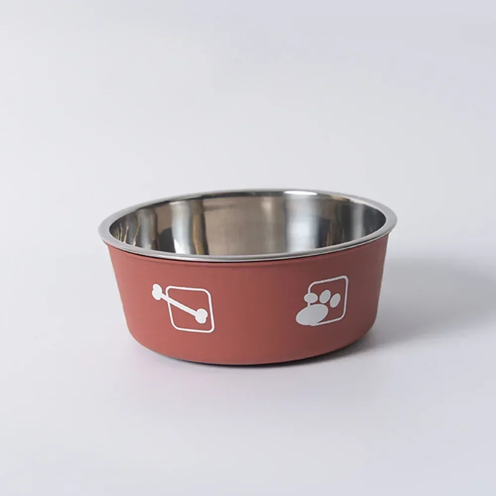 Universal Pet Food Bowl Stainless Steel Double-layer Cat Dog Feeder Bowls and Drinkers Pet Feeders Water Basin for Cats and Dogs