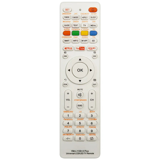 Universal RM-L1130+X Replacement Remote Control For All Brand Television TV RM-L113+12 RM-L1130+8 Leedoar