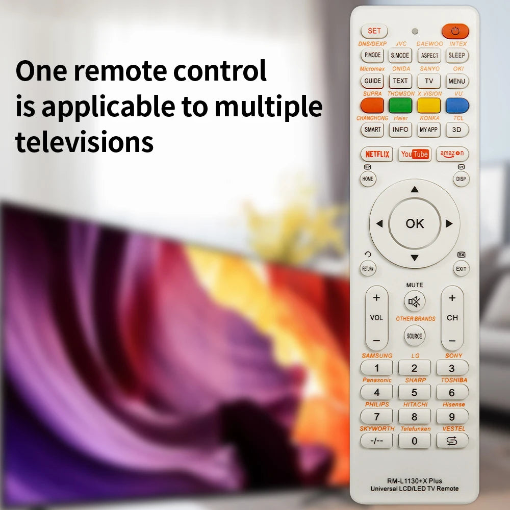 Controle remoto de substituição universal RM-L1130+X para todas as marcas de televisão TV RM-L113+12 RM-L1130+8 