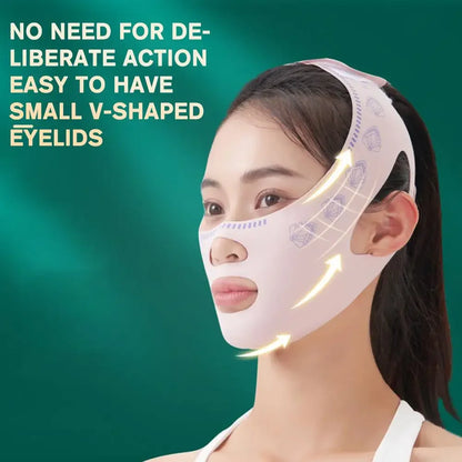 V Face Breathable Band Cheek Lift Up Face Thin Mask Reduce Double Chin V-Line Shaping Bandage Anti Wrinkle Face Bandage Leedoar