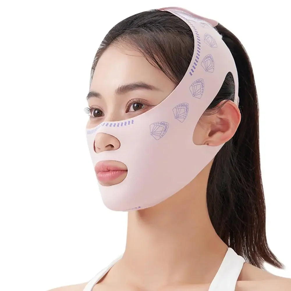 V Face Breathable Band Cheek Lift Up Face Thin Mask Reduce Double Chin V-Line Shaping Bandage Anti Wrinkle Face Bandage Leedoar