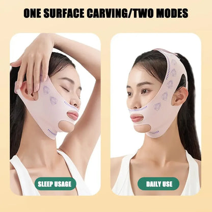 V Face Breathable Band Cheek Lift Up Face Thin Mask Reduce Double Chin V-Line Shaping Bandage Anti Wrinkle Face Bandage Leedoar