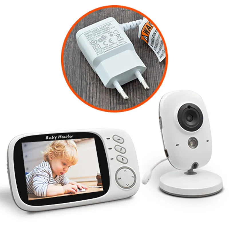 VB603 Baby Monitor 2.4G Wireless with 3.2 Inches LCD 2 Way Audio Talk Night Vision Surveillance Security Camera Babysitter Leedoar