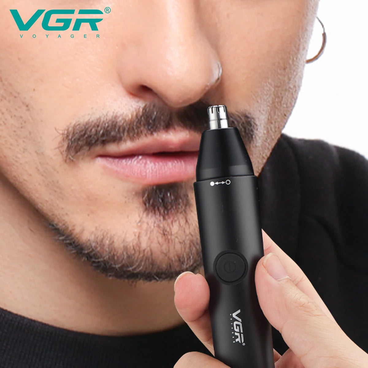 VGR Nose Hair Trimmer Nose and Ear Hairs Trimmer Professional Rechargeable Electri Mini Nose Clipper Trimmer for Men V-613 Leedoar