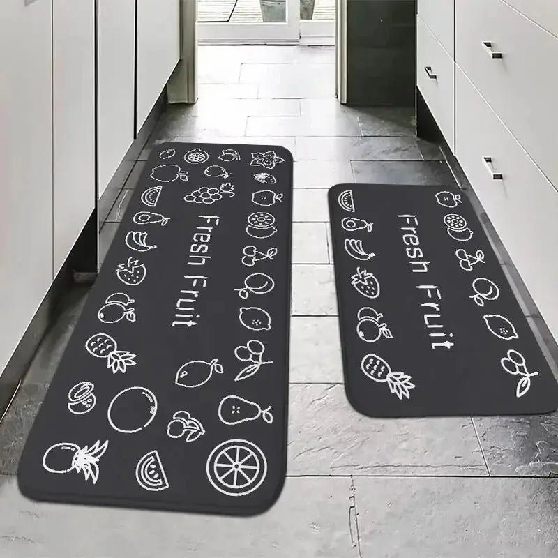 VIKAMA Multi-Use Anti-Fatigue Mat: Non-Slip, Absorbent, Machine-Washable Polyester Runner for Kitchen, Bath & Laundry Leedoar