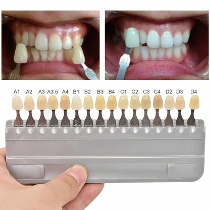 VITA 16 Colors Teeth Shade Guide Classical Dentistry Equipment Teeth Whiting Porcelain VITAPAN Tooth Model Colorimetric Plate Leedoar