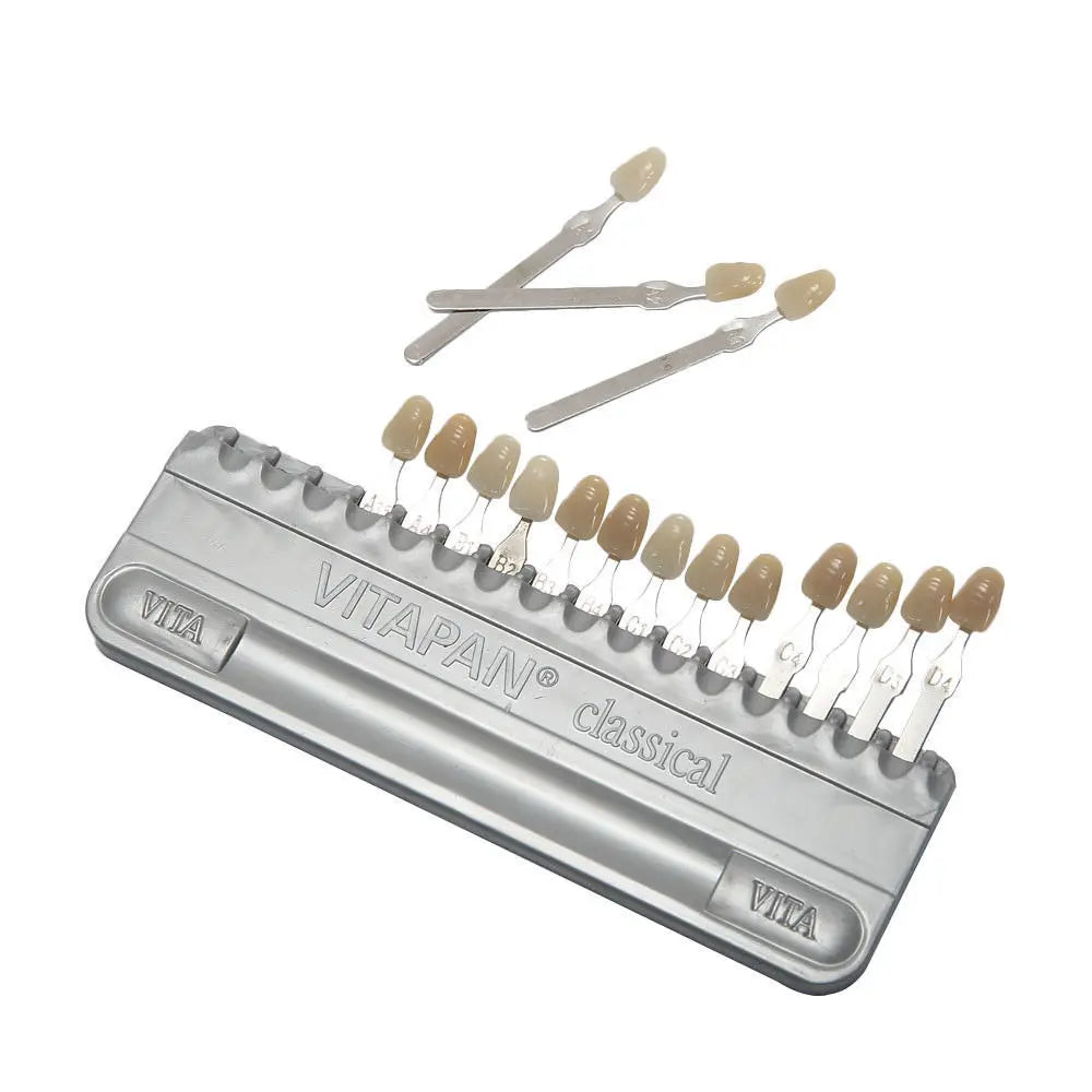 VITA 16 Colors Teeth Shade Guide Classical Dentistry Equipment Teeth Whiting Porcelain VITAPAN Tooth Model Colorimetric Plate Leedoar