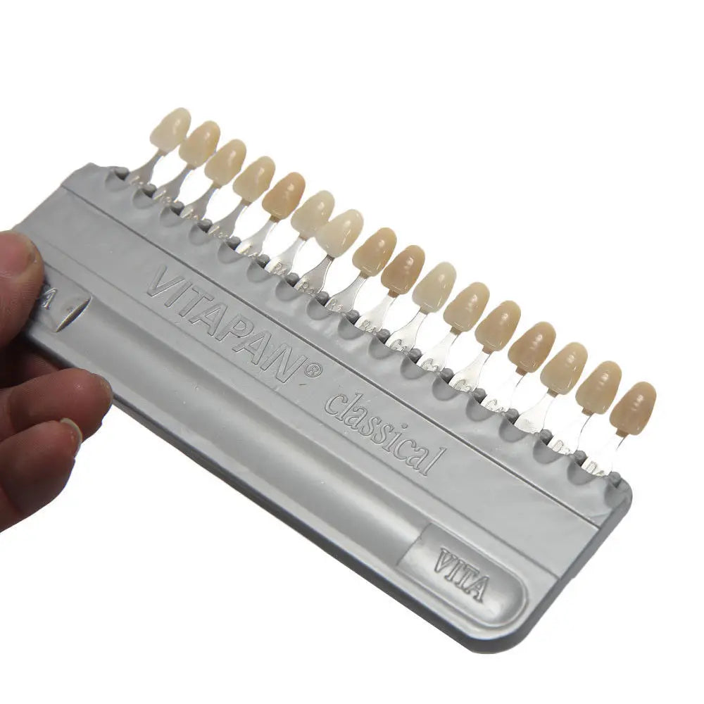 VITA 16 Colors Teeth Shade Guide Classical Dentistry Equipment Teeth Whiting Porcelain VITAPAN Tooth Model Colorimetric Plate Leedoar