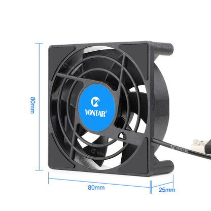 VONTAR C1 Cooling Fan for Android TV Box Set Top Box Wireless Silent Quiet Cooler DC 5V USB Power Radiator Mini Fan 80x80x25mm Leedoar