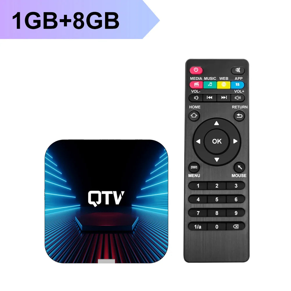 VONTAR QTV Q1 TV Box Android 10 Allwinner H313 2GB 16GB Support 4K H.265 2.4G Wifi TV Dongle Media Player Set Top Box 1GB 8G Leedoar