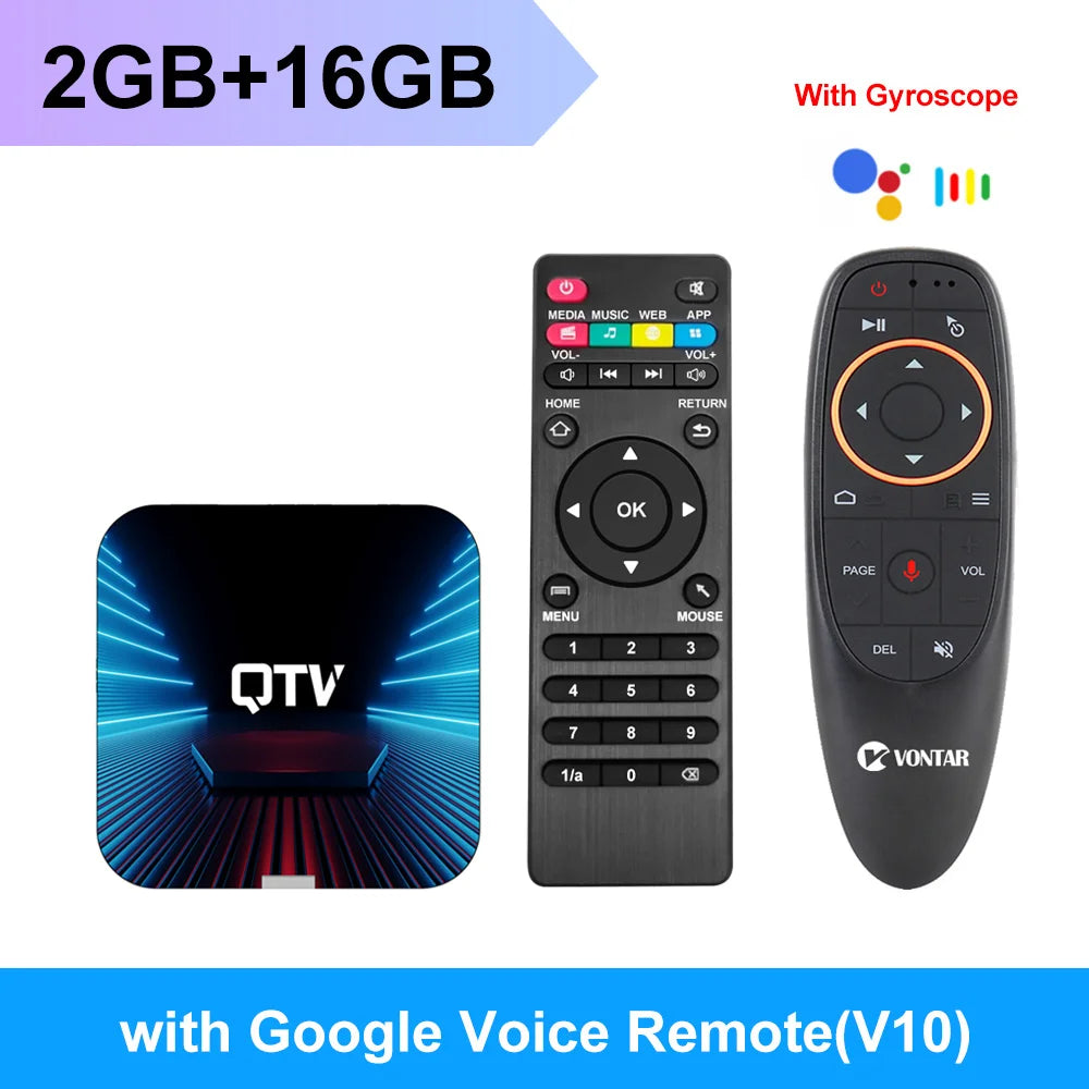 VONTAR QTV Q1 TV Box Android 10 Allwinner H313 2GB 16GB Support 4K H.265 2.4G Wifi TV Dongle Media Player Set Top Box 1GB 8G Leedoar