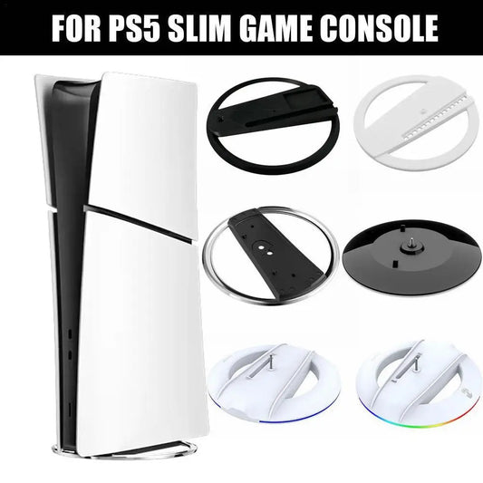 Suporte vertical para PS5 Slim Console Disc e Digital Edition Suporte antiderrapante para resfriamento para Playstation 5 Slim Game Console 