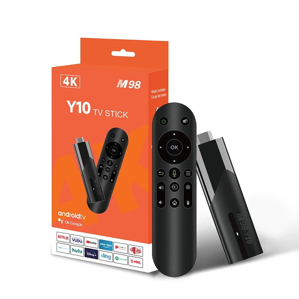 WIFI ATV 2.4G 5.8G TV Stick Android 13 Allwinner H618 4K HDR10+ 3D Voice Remote For Google YouTube NETFLIX Network Media Player Leedoar