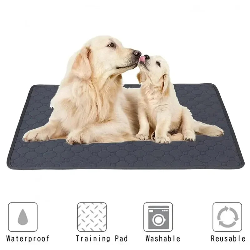 Washable Dog Pet Diaper Mat Urine Absorbent Environment Protect Diaper Mat Waterproof Reusable Training Pad Dog Car Seat Bed Leedoar